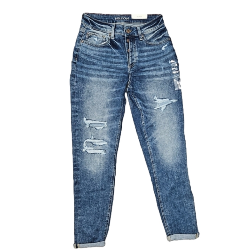 Maurice's Edgely Boyfriend High Rise - size 6 Regular